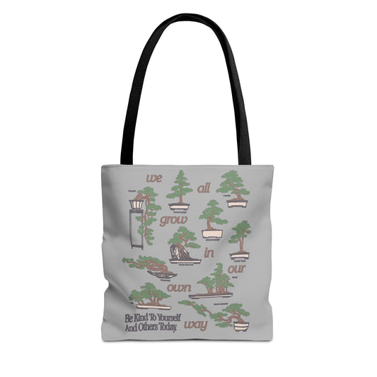 Cute & Minimalist Glass Design Tote Bag - Be Kind to Yourself and Others.