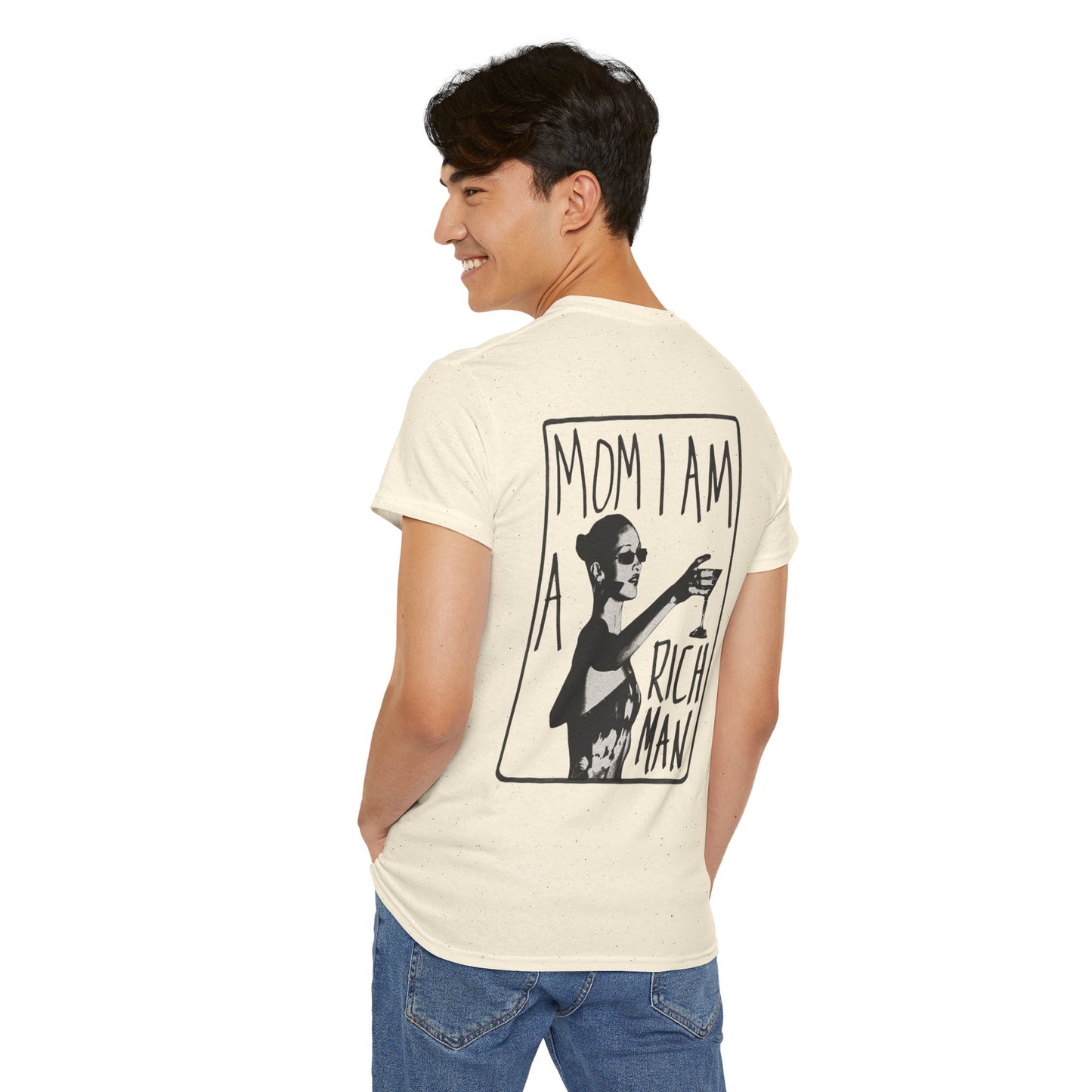 Cute Unisex T-Shirt - 'mom, i am rich man' Design