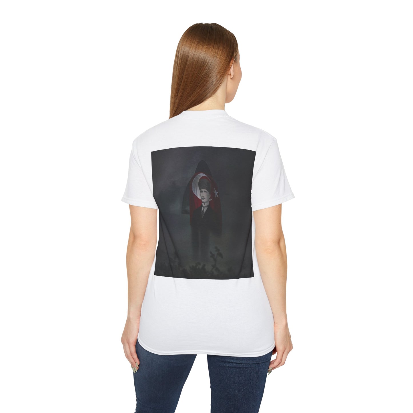 ATA Heritage - Turkish Flag & Atatürk Legacy – Guy in Smoke Unisex T-Shirt