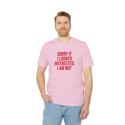Graphic Unisex Tee - 'Not Interested' Cool and Direct Design T-Shirt
