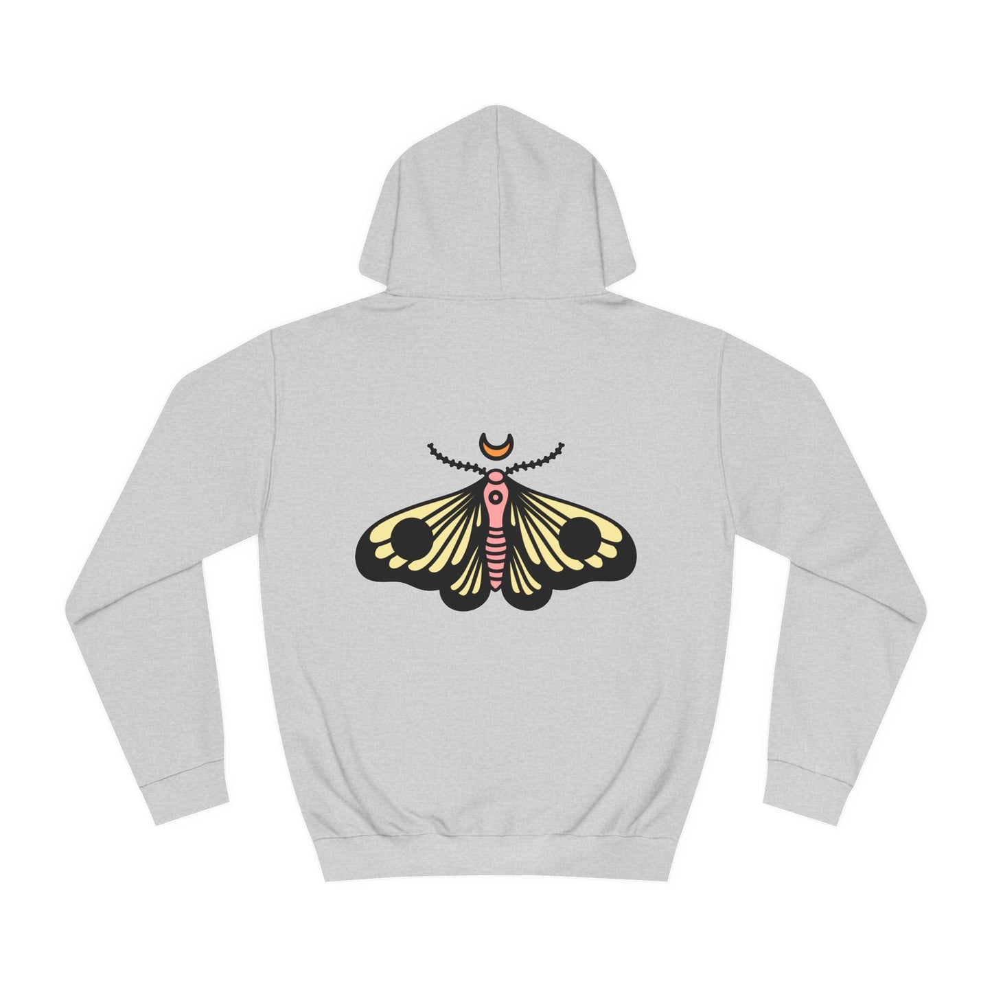 Unisex College Hoodie - Deal with it! - Minimalist Butterfly