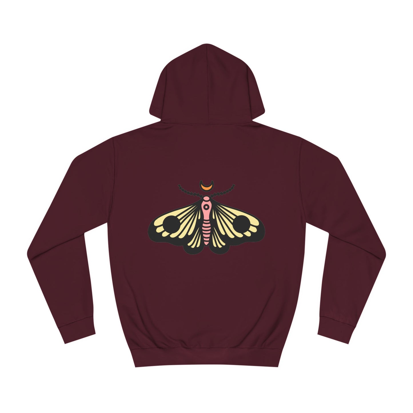 Unisex College Hoodie - Deal with it! - Minimalist Butterfly