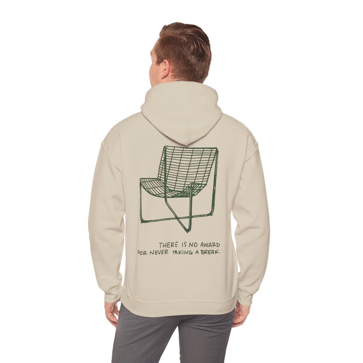 Unisex Graphic Hoodie— "There Is No Award For Nobody Showing Up" Motivational Design