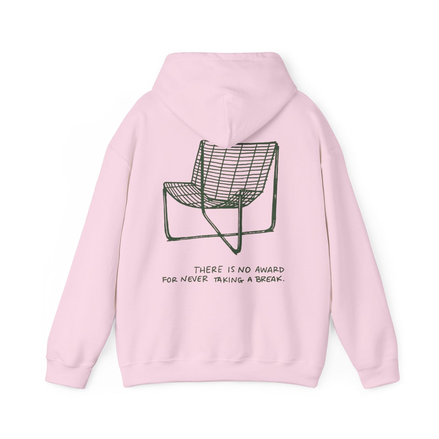 Unisex Graphic Hoodie— "There Is No Award For Nobody Showing Up" Motivational Design