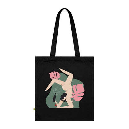 Eco-Friendly Organic Cotton Tote Bag - Stylish & Cool Lady Design for Everyday Use