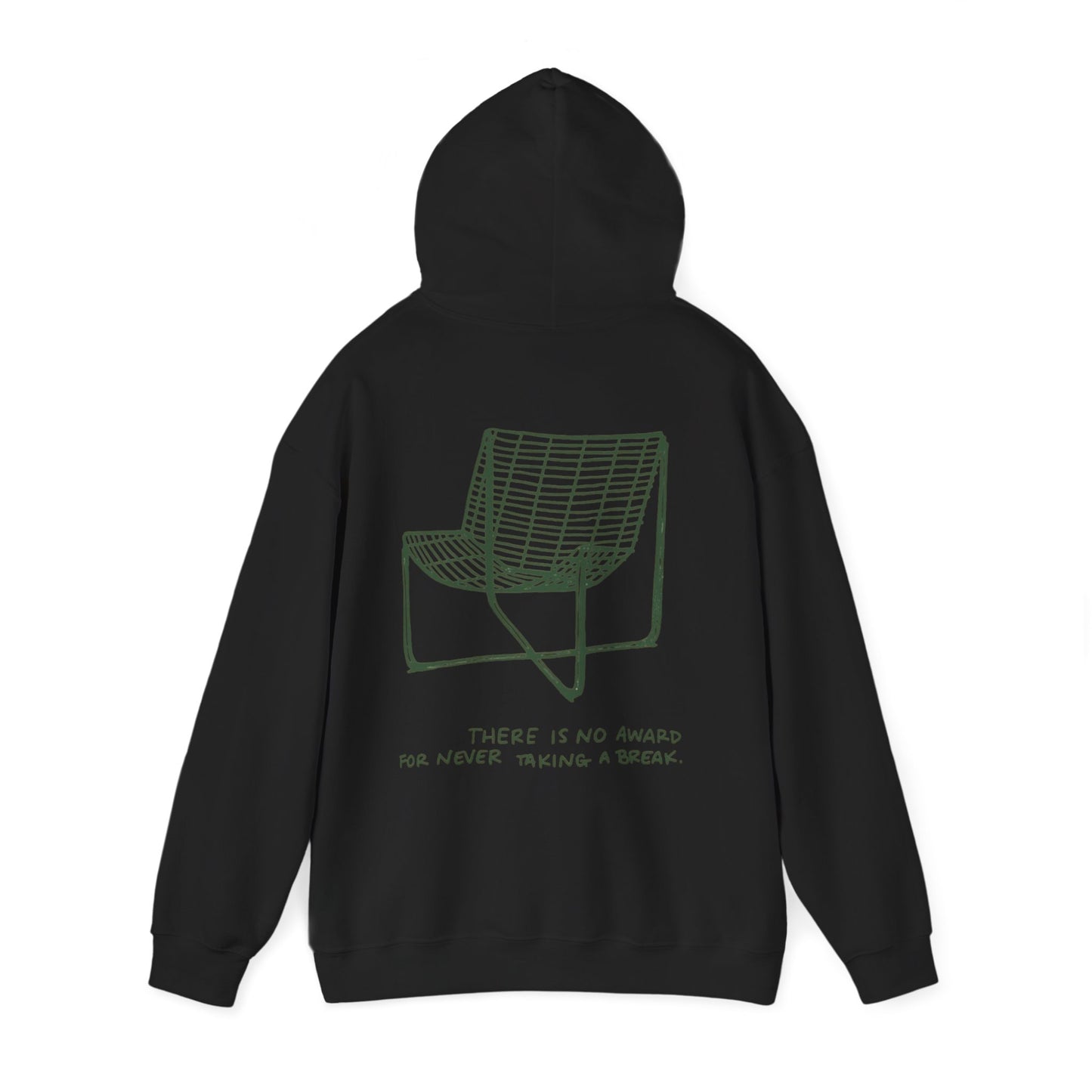 Unisex Graphic Hoodie— "There Is No Award For Nobody Showing Up" Motivational Design