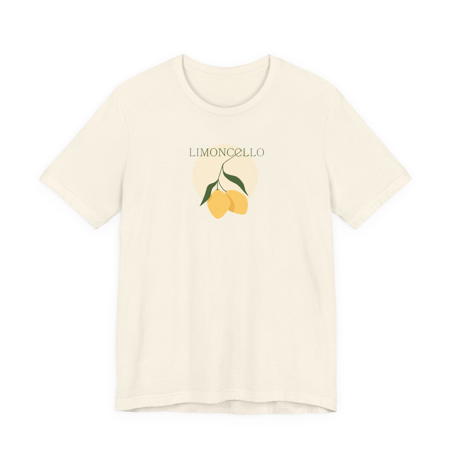 Unisex Minimal Tee with Lemon and Bike Embroidery – Casual & Cute