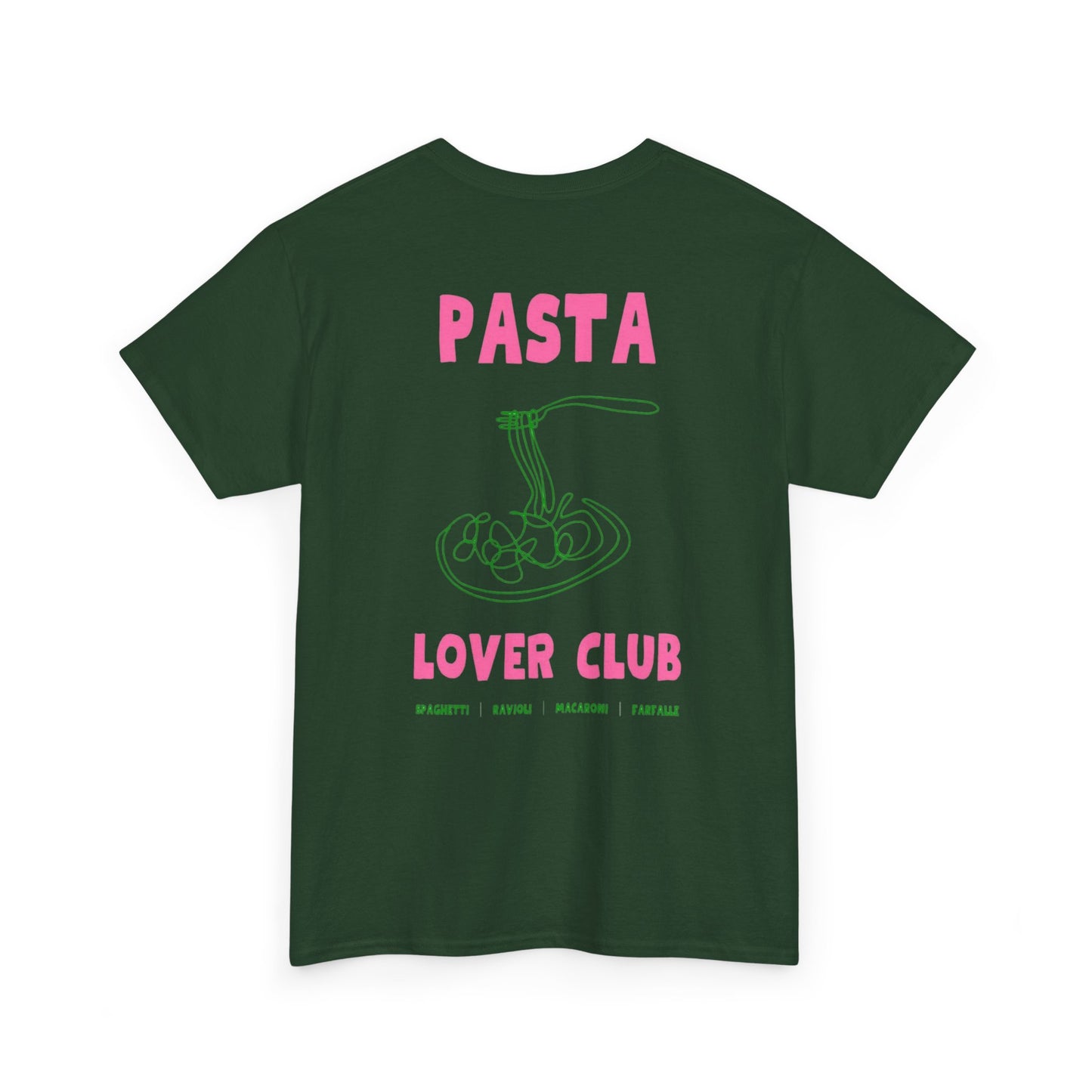 Cool Pasta Design T-Shirt - Pasta Lover Club Unisex Heavy Cotton Tee