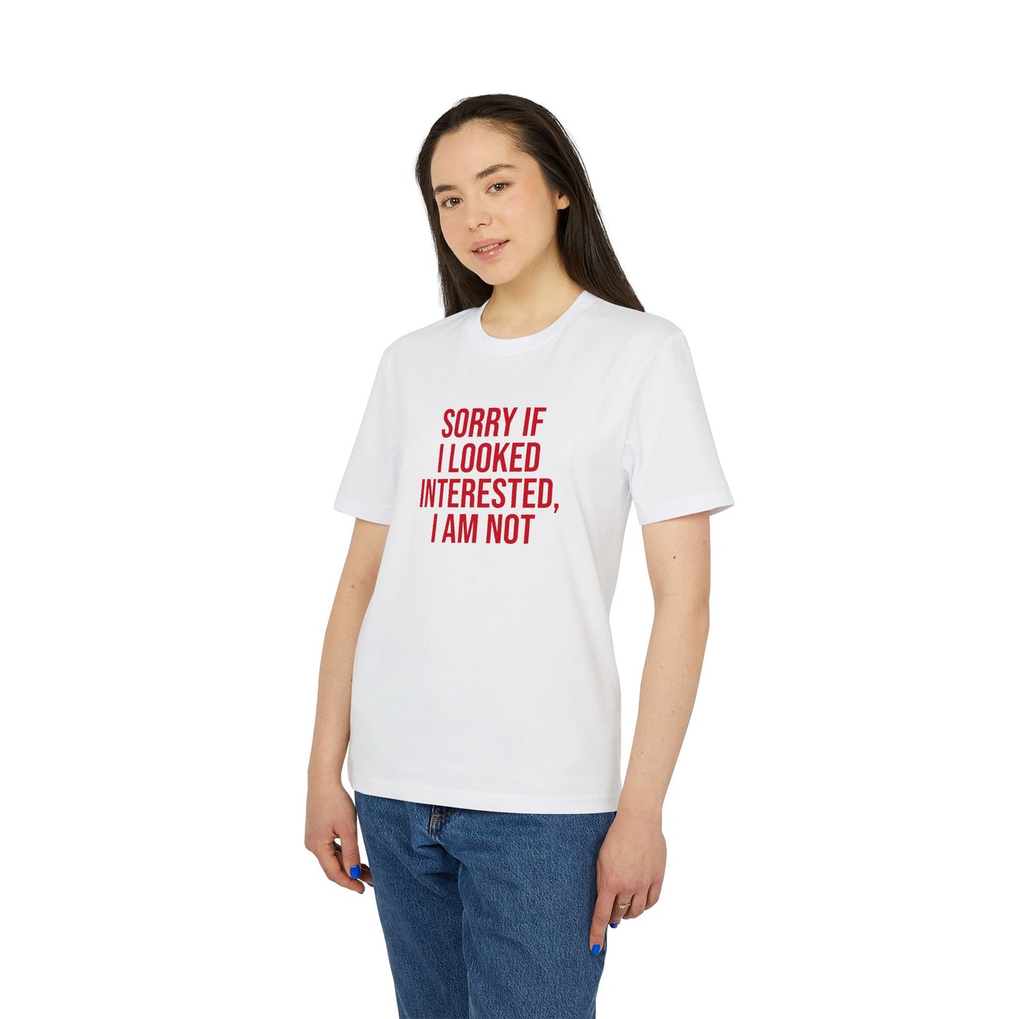 Graphic Unisex Tee - 'Not Interested' Cool and Direct Design T-Shirt