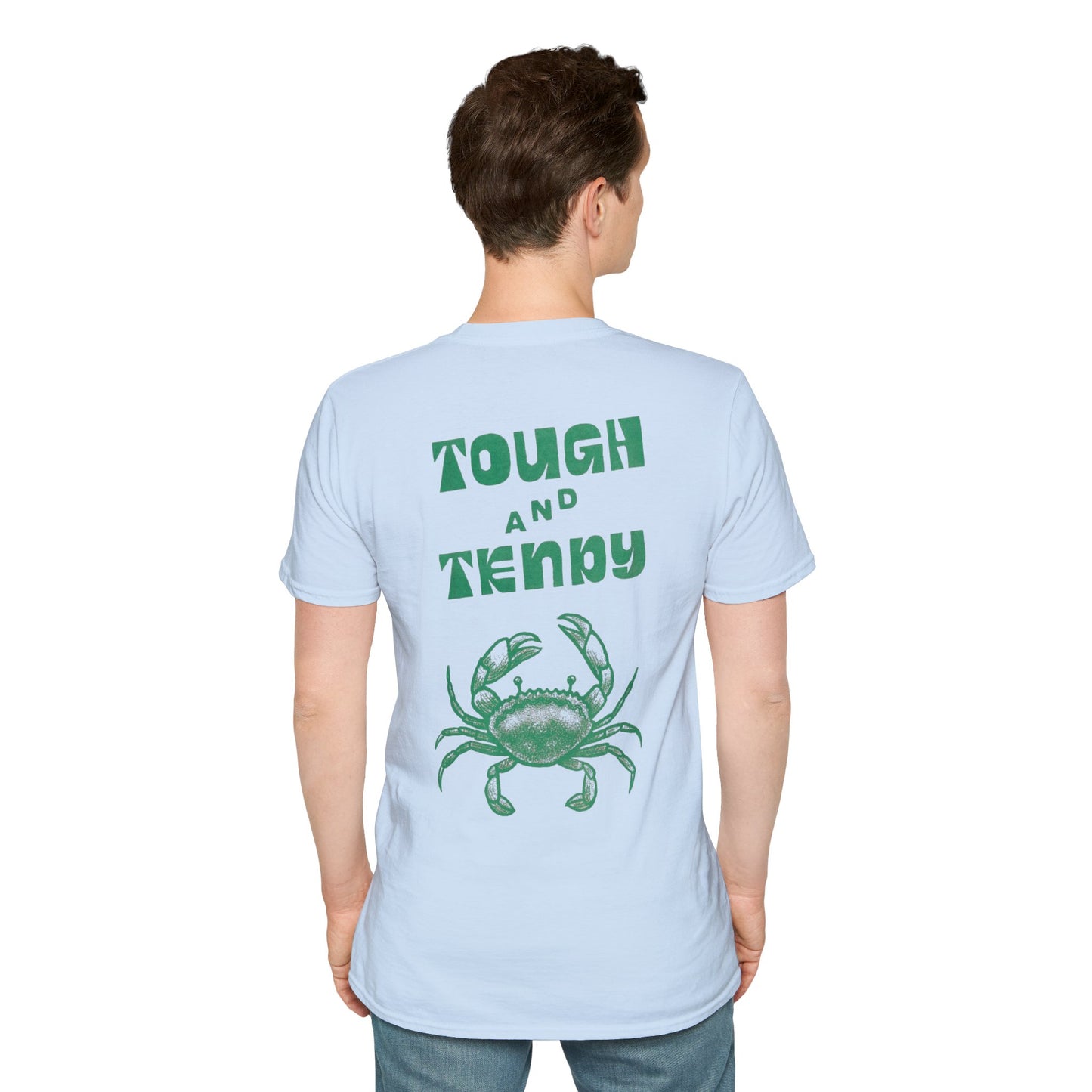Unisex Fun T-Shirt — 'Tough and Tendy' Crab Graphic Design Tee