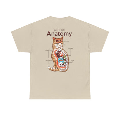 Funny Cat Anatomy Unisex Tee - Mouse, Goldfish Bowl, Love Birds Design