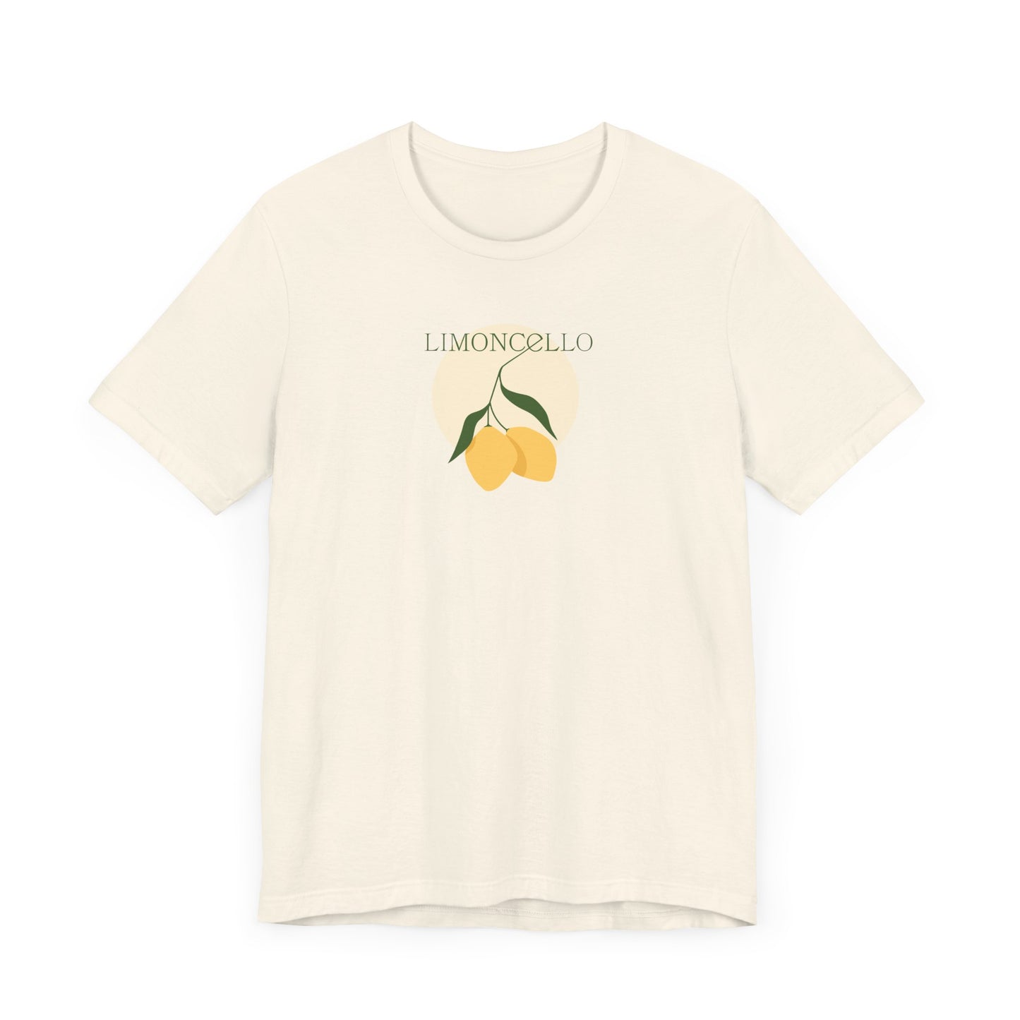 Unisex Minimal Tee with Lemon and Bike Embroidery – Casual & Cute