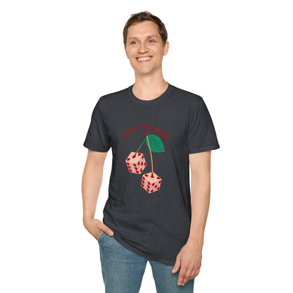 Funny Unisex Softstyle T-Shirt - Lucky Little Fucker Design