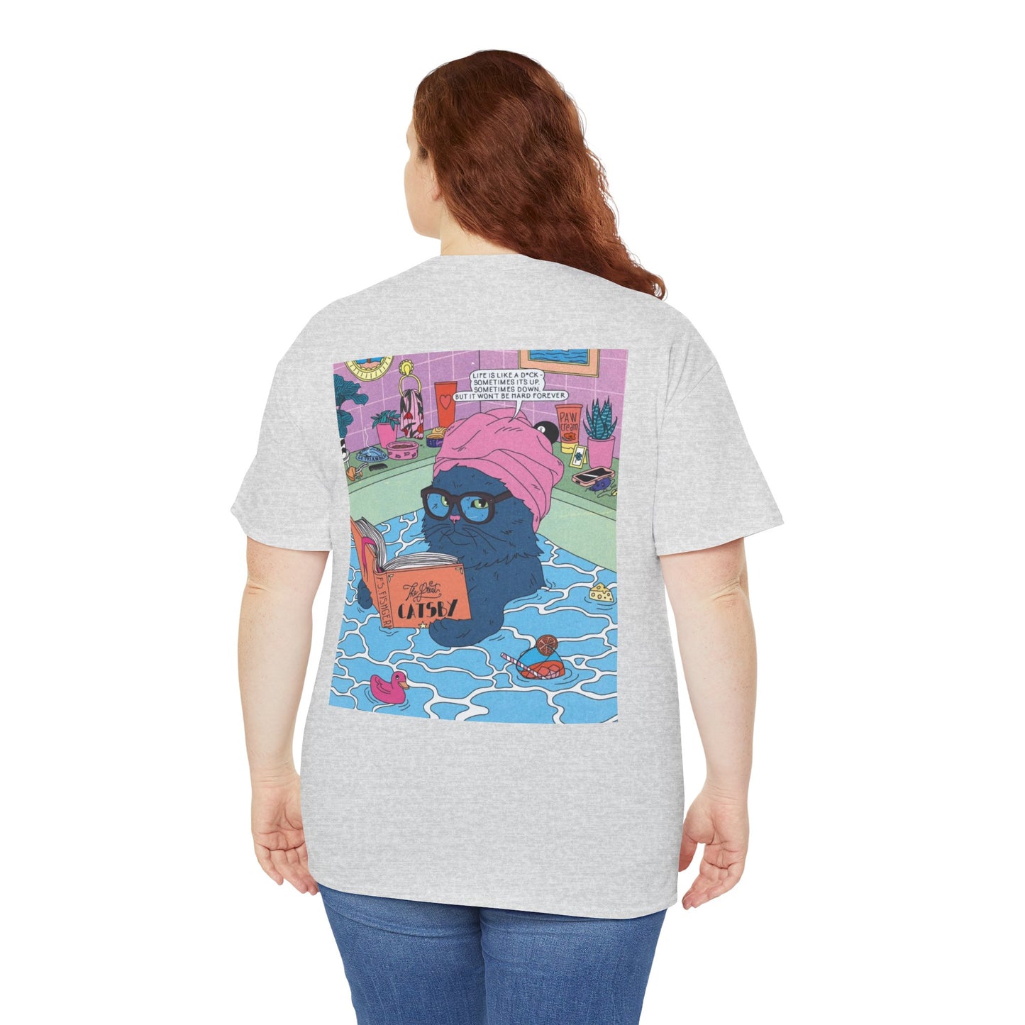 Funny Quote Unisex Tee - 'Life is Like Dick, Can't Be Hard Always'
