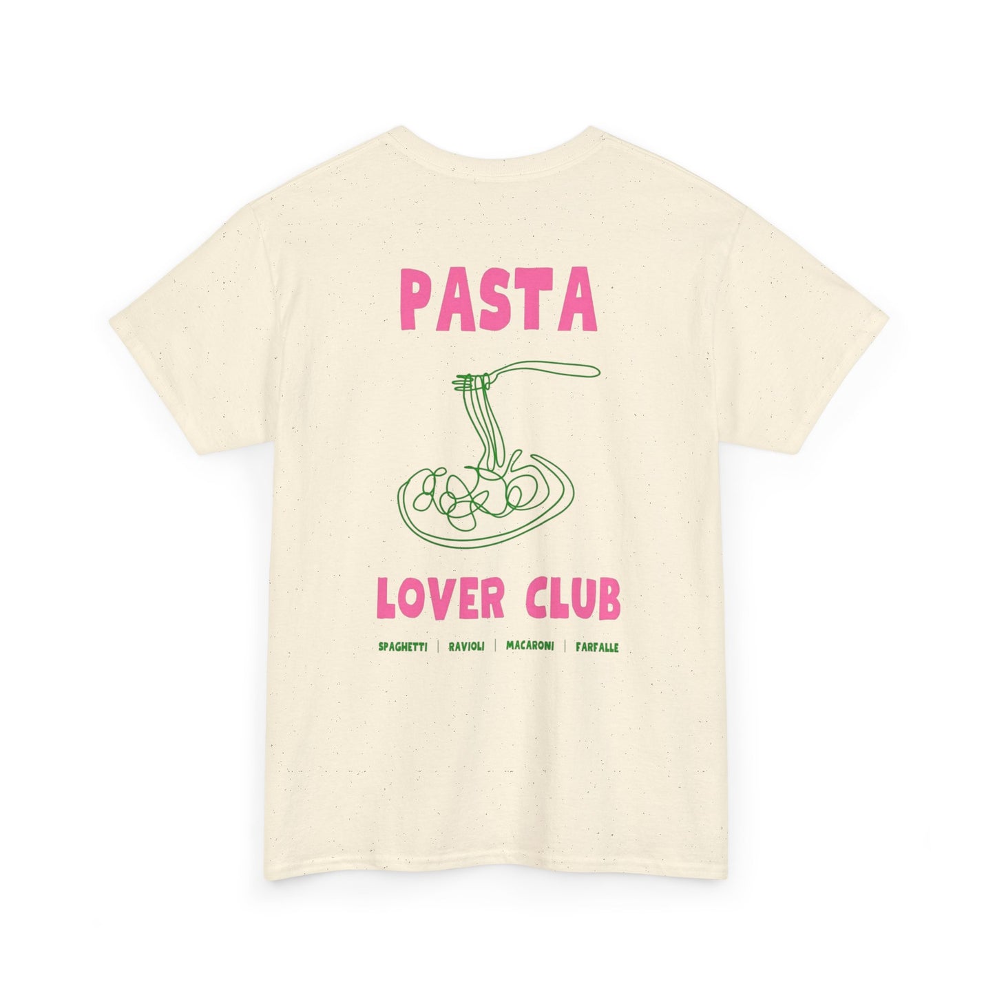Cool Pasta Design T-Shirt - Pasta Lover Club Unisex Heavy Cotton Tee