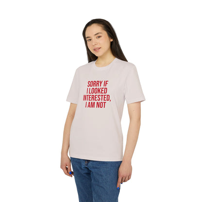 Graphic Unisex Tee - 'Not Interested' Cool and Direct Design T-Shirt