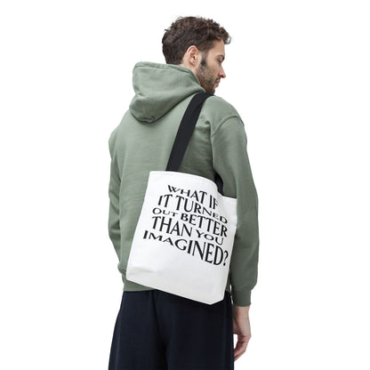 Cute & Minimalist Glass Design Tote Bag - What If It Turned Out Better Than You Imagined?