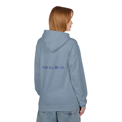 Evil Eye "forallofus" Hoodie — Protective Symbol Fleece Sweatshirt