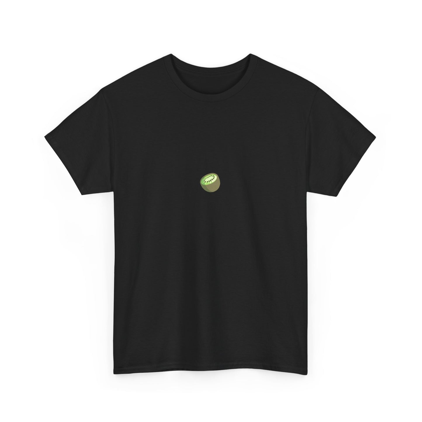 Unisex Heavy Cotton Tee - Cute Kiwi Minimalist Design