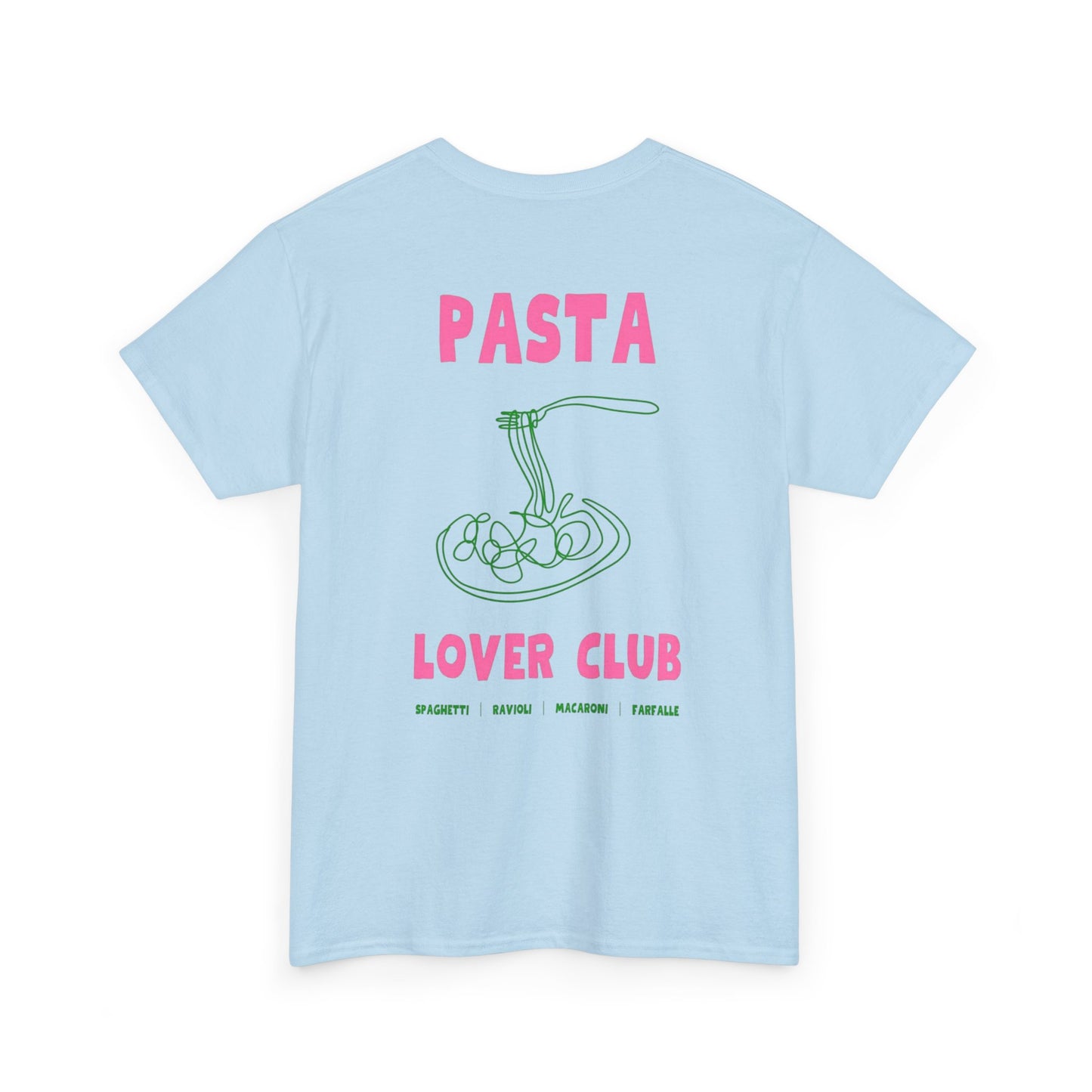 Cool Pasta Design T-Shirt - Pasta Lover Club Unisex Heavy Cotton Tee