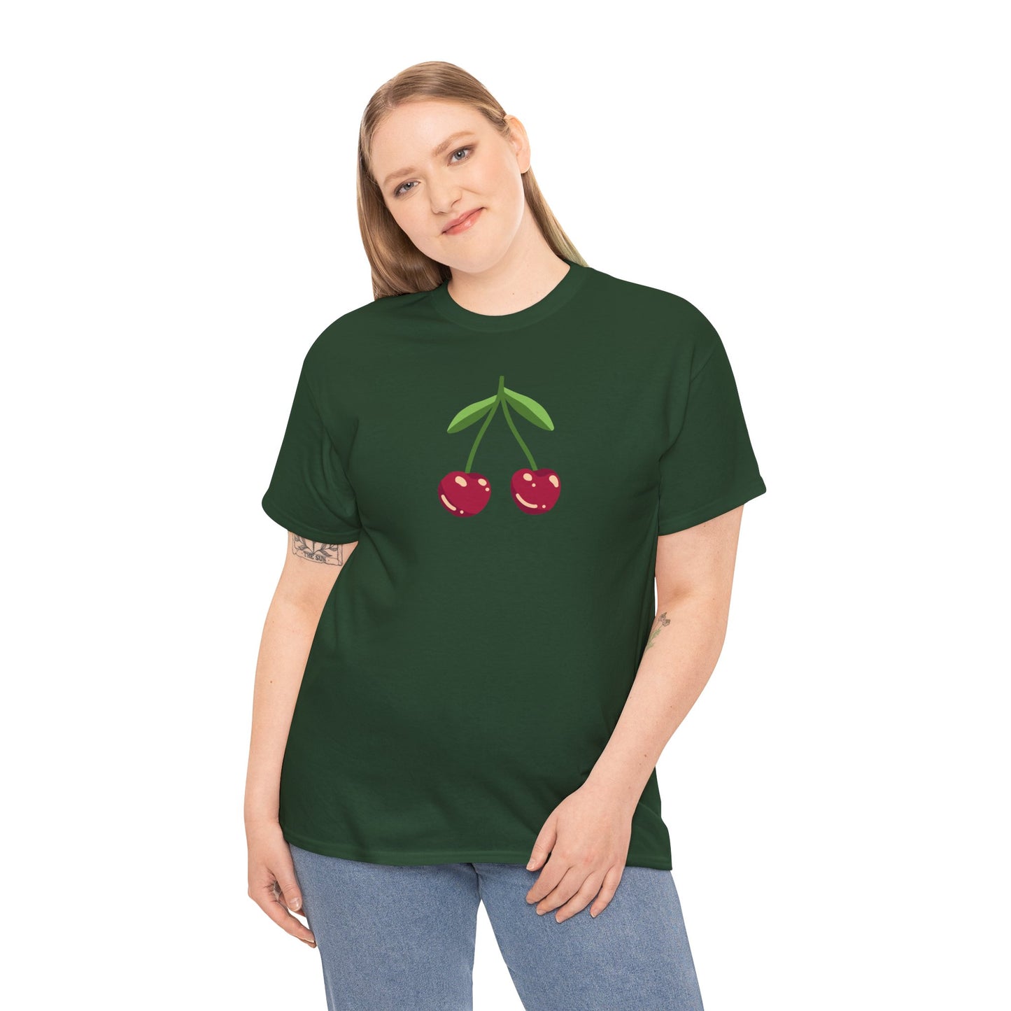 Cute Cherry Embroidery T-Shirt – Summer Style for Everyone