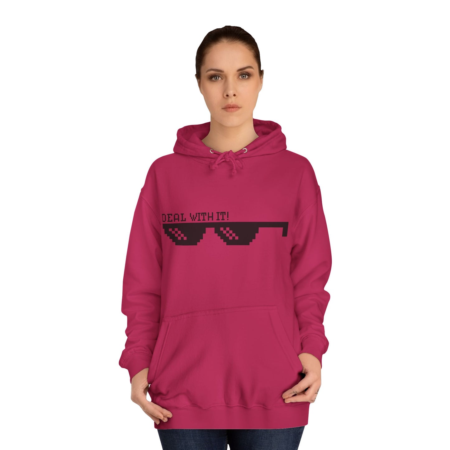 Deal With It Hoodie — 'deal with it' Sunglasses Graphic College Sweatshirt