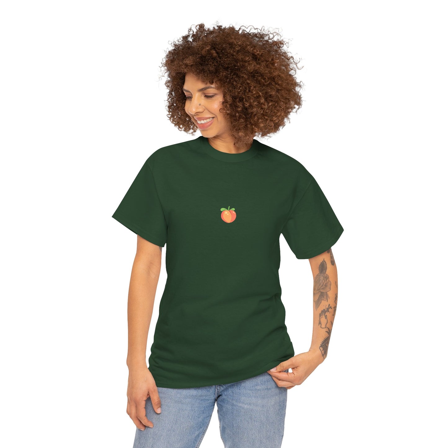 Citrus Peach Shirt – Refreshing Embroidered Unisex Tee