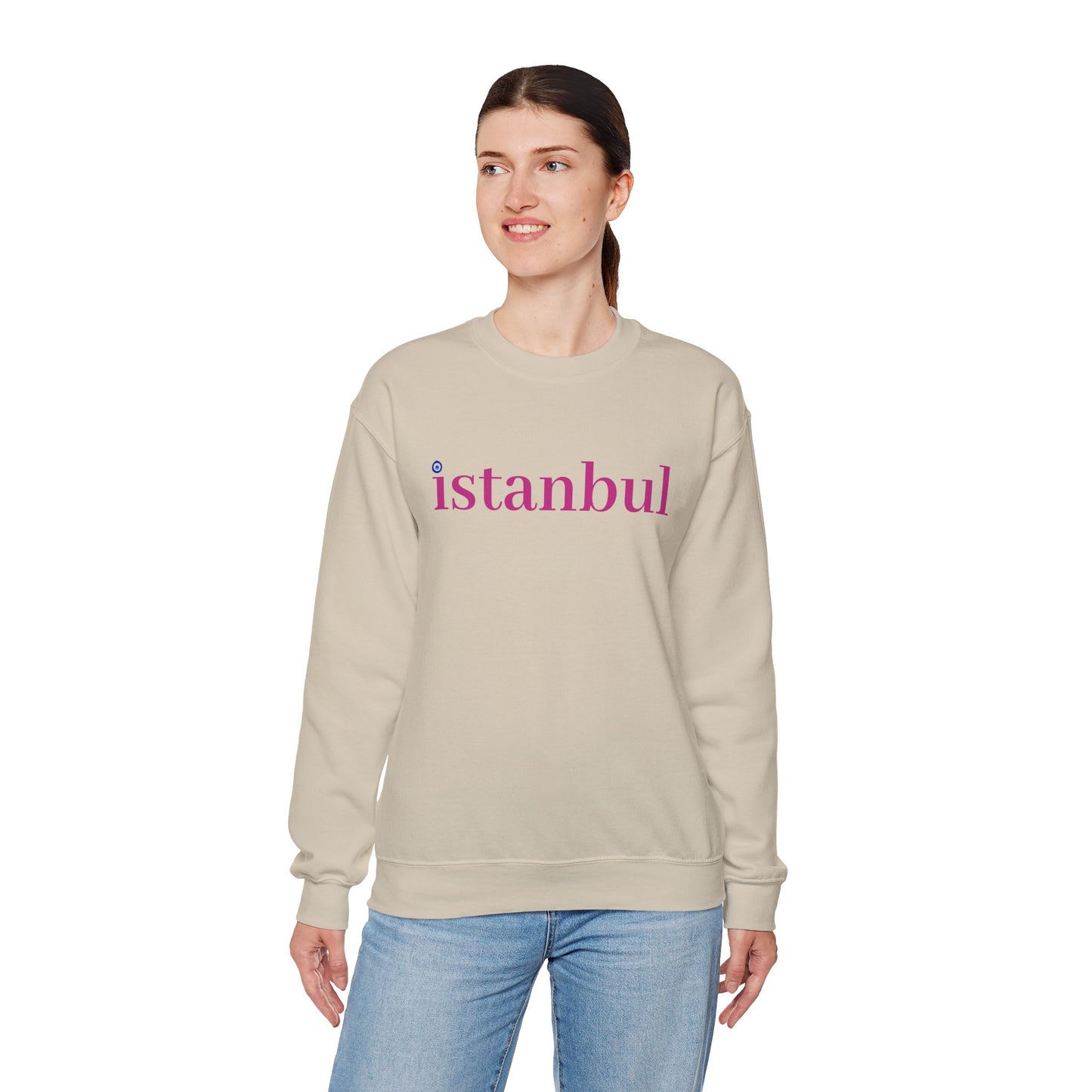 Unisex Heavy Blend™ Crewneck Sweatshirt - İstanbul with Meaningful Sign