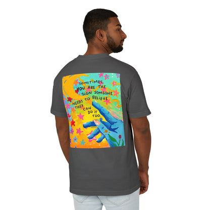 Unisex Garment-Dyed Heavyweight Cotton Tee - Be the Reason.