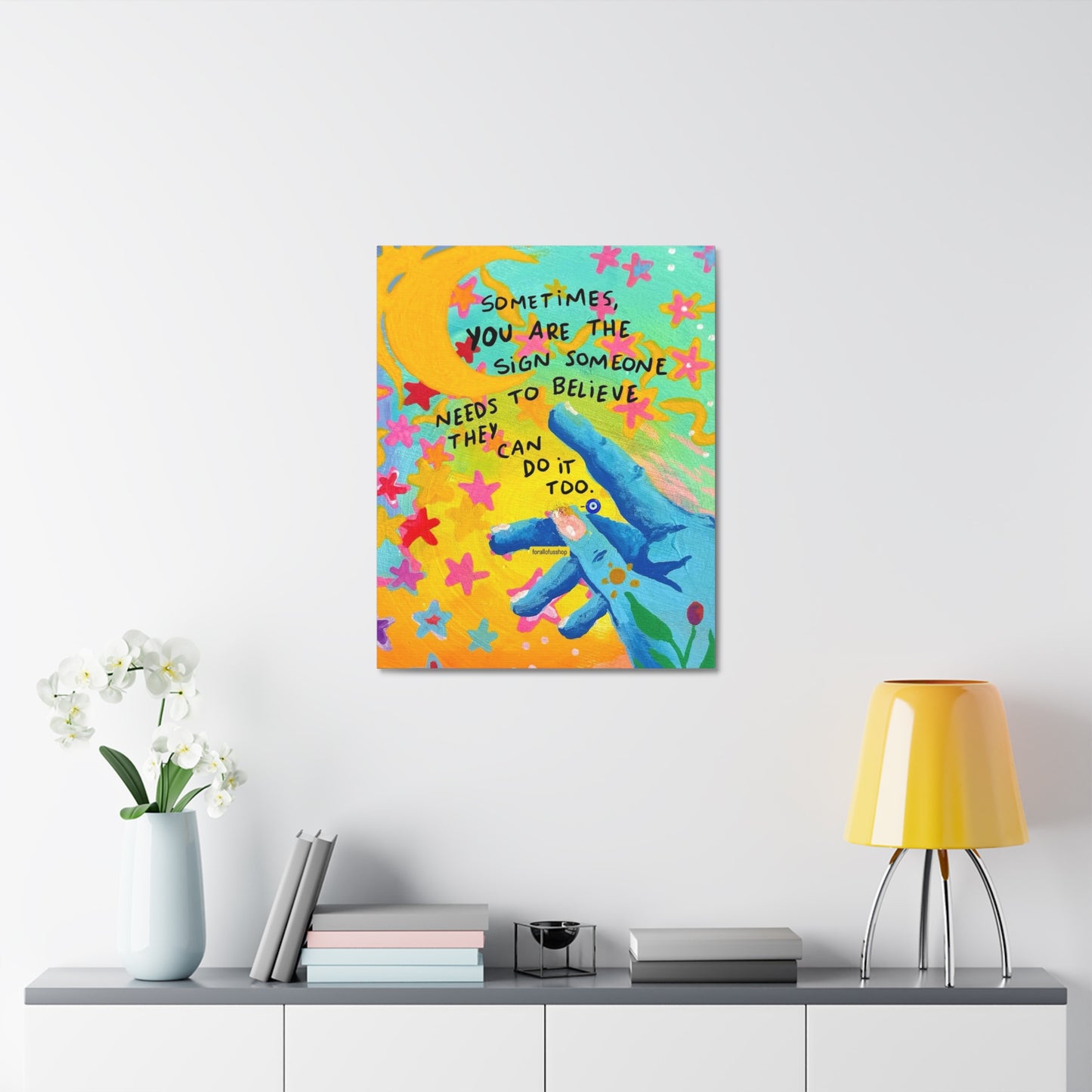 Stretched Canvas with Unique & Meaningful - Share Good Vibes