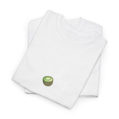 Unisex Heavy Cotton Tee - Cute Kiwi Minimalist Design