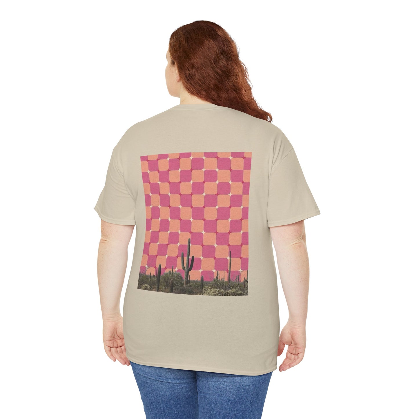 Southwest Aesthetic Mystical Cactus Design - Unisex Garment-Dyed Tee