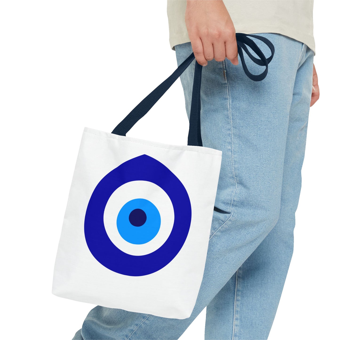 Cute & Minimalist Good Vibe - Evil Eye Protection Design Tote Bag