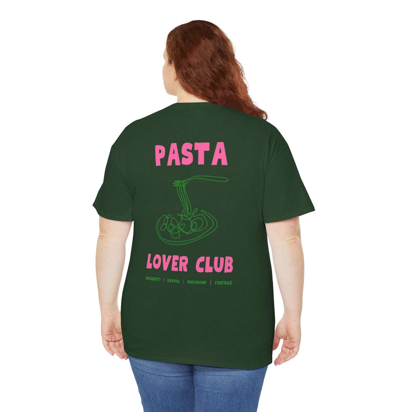 Cool Pasta Design T-Shirt - Pasta Lover Club Unisex Heavy Cotton Tee