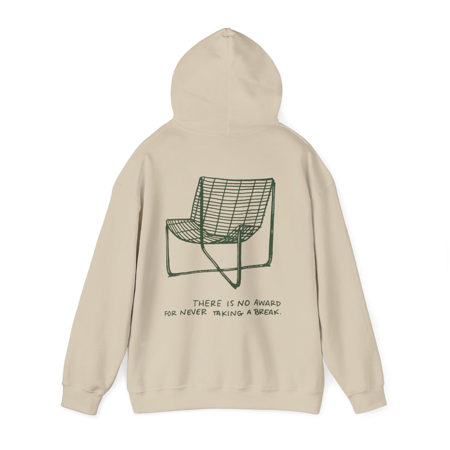 Unisex Graphic Hoodie— "There Is No Award For Nobody Showing Up" Motivational Design