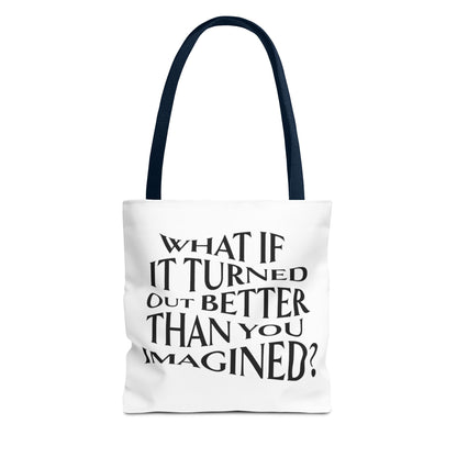 Cute & Minimalist Glass Design Tote Bag - What If It Turned Out Better Than You Imagined?
