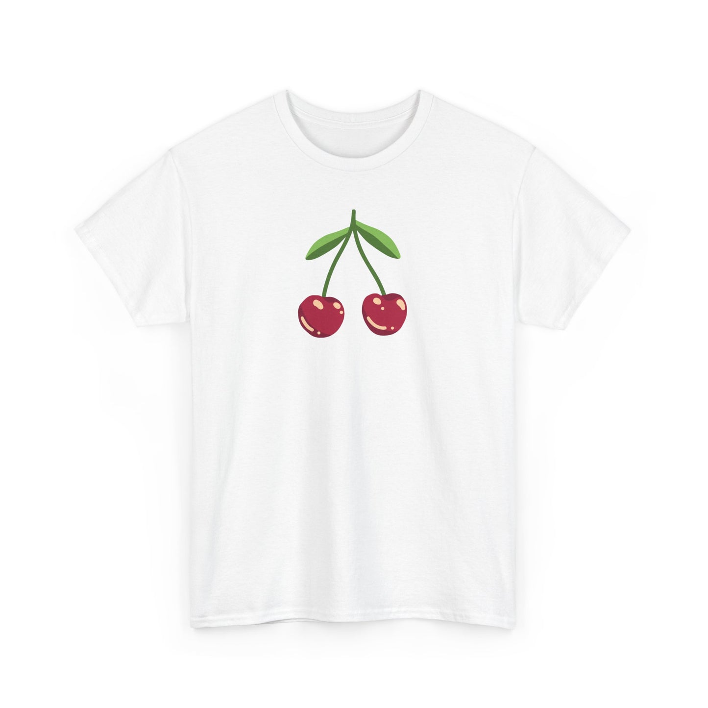 Cute Cherry Embroidery T-Shirt – Summer Style for Everyone