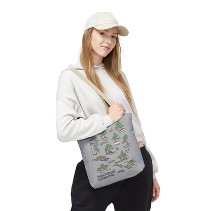 Cute & Minimalist Glass Design Tote Bag - Be Kind to Yourself and Others.