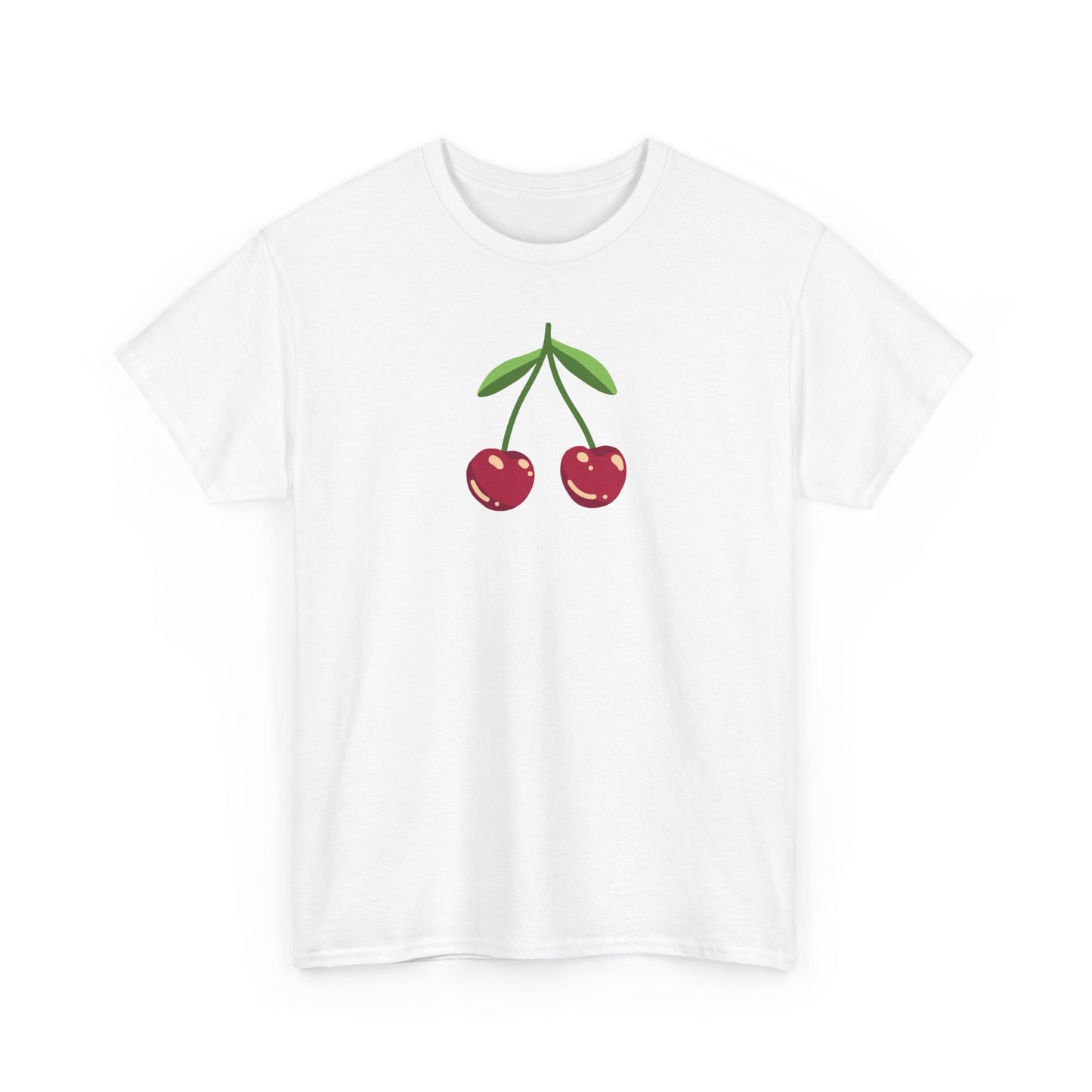 Cute Cherry Embroidery T-Shirt – Summer Style for Everyone