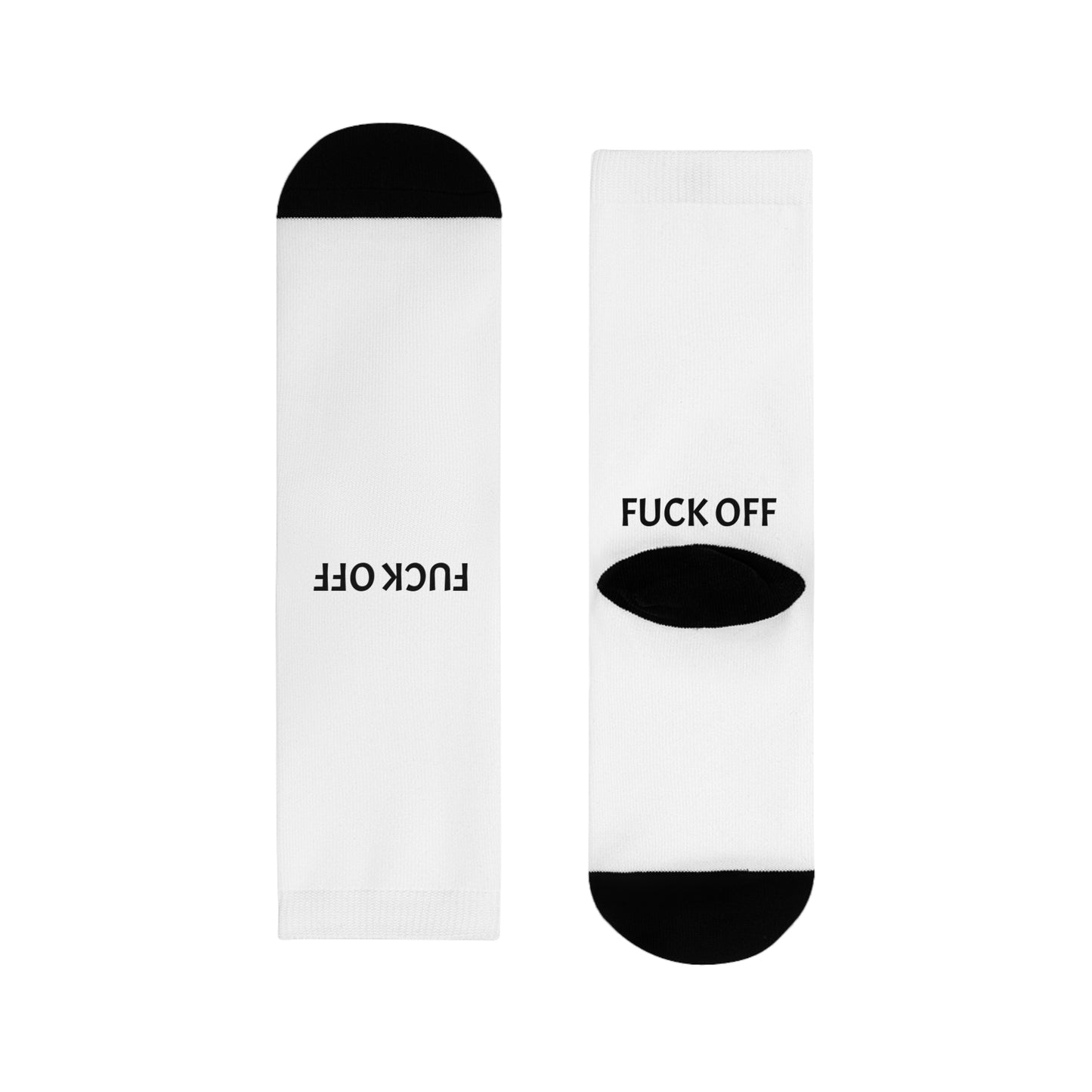 Sublimation Crew Socks - Fuck off