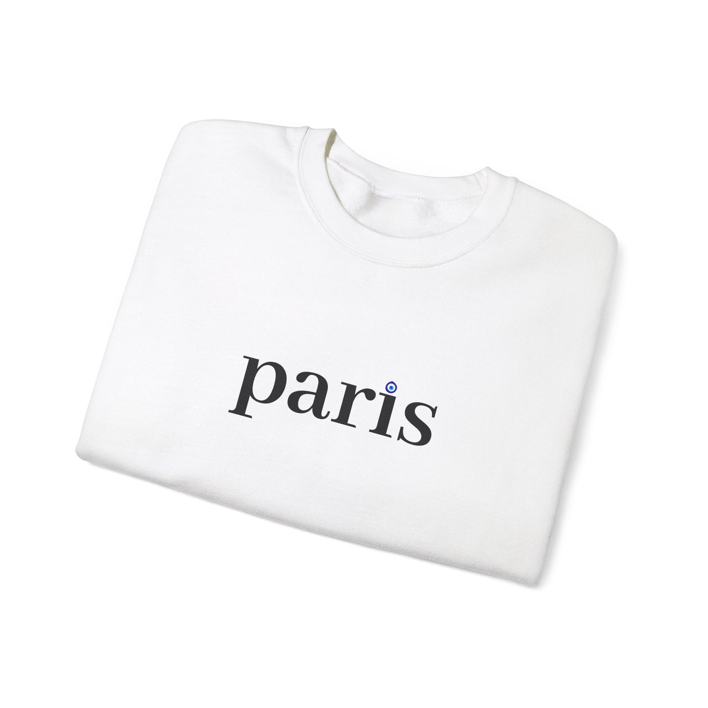 Unisex Heavy Blend™ Crewneck Sweatshirt - Paris with Meaningful Sign